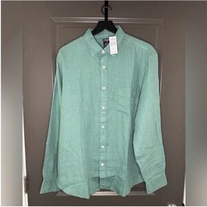 NWT Todd Snyder Sea Soft Irish Linen Shirt | Lagoon | XL | Baird McNutt |✨✨